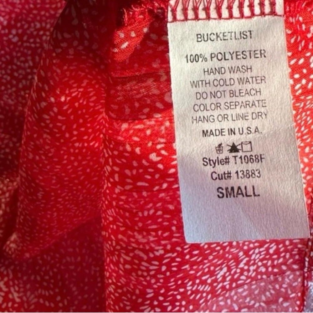 Nwot - Bucket List Shimmery Butterfly Button Down… - image 5